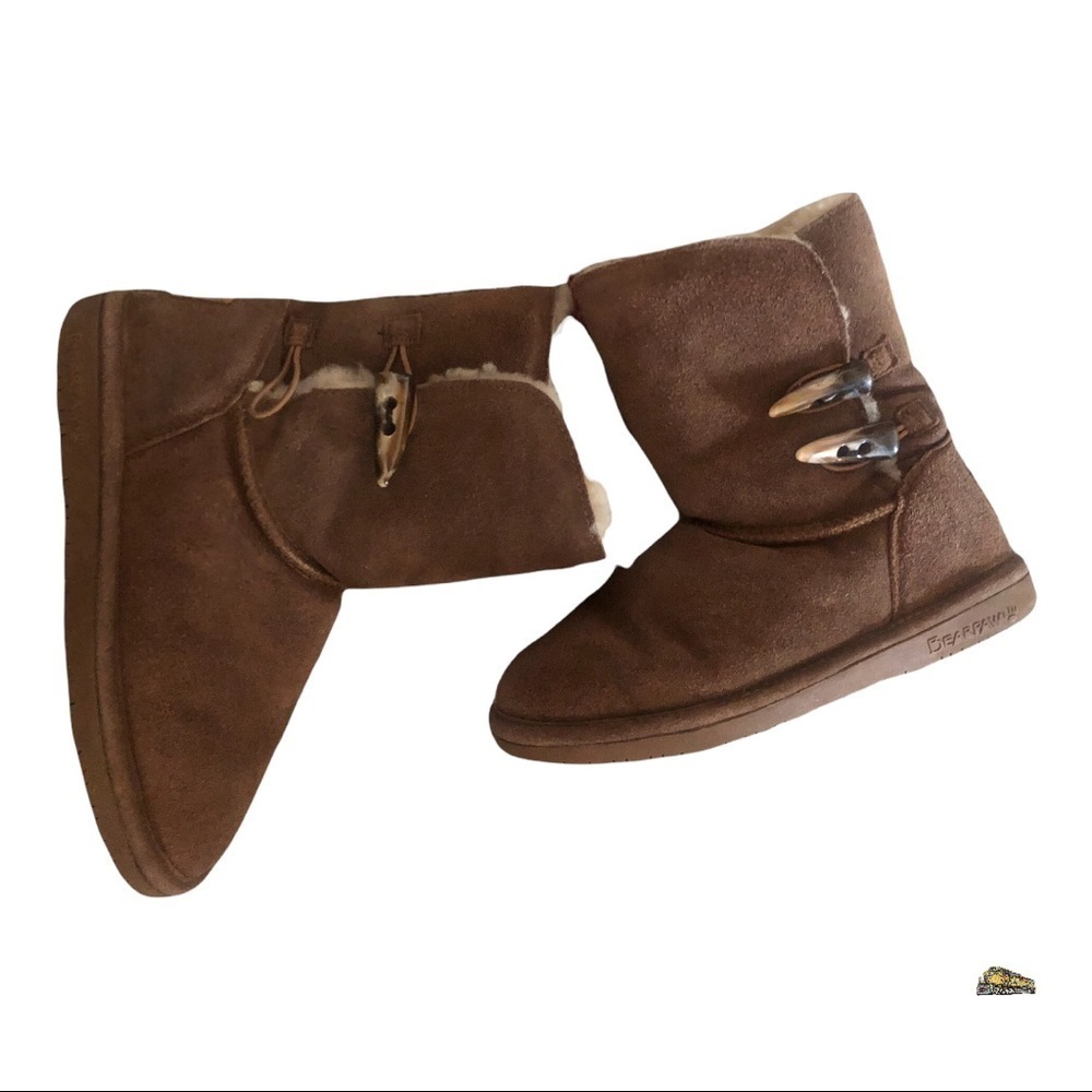 BEARPAW Boots Lauren Hickory Size 8 Pre-Owned